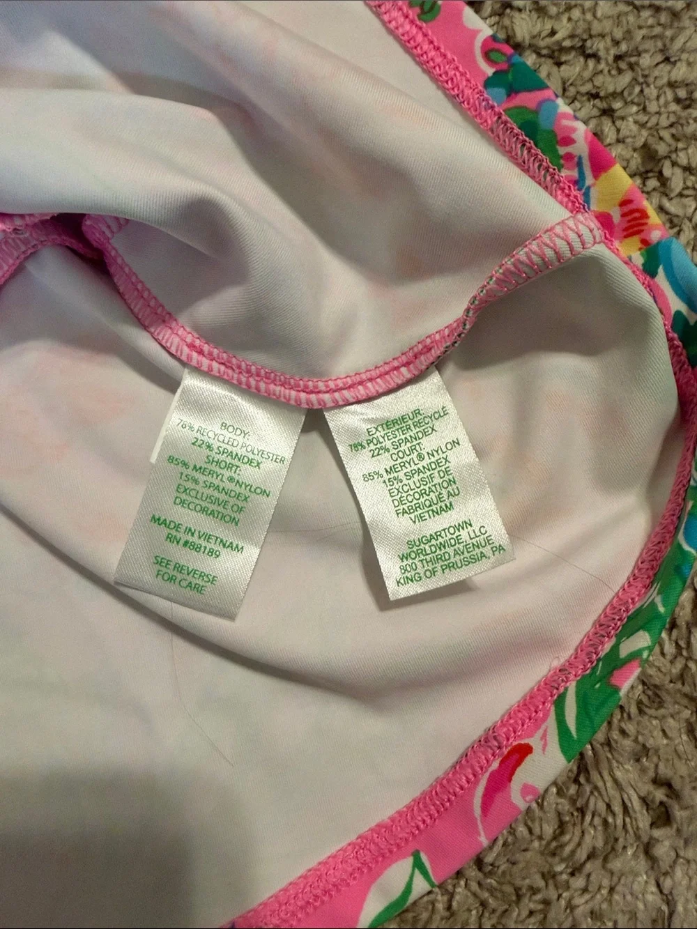 Lilly Pulitzer Girls’ Luxletic Tank Dress in Pink, Green, Blue